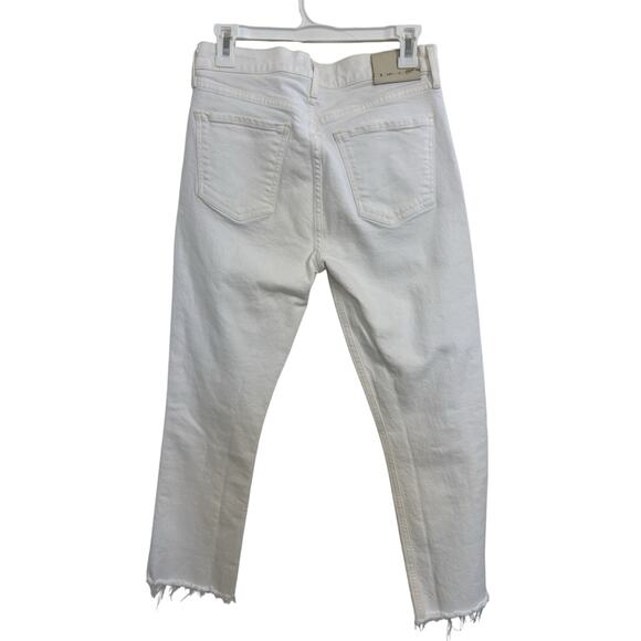 Citizens of Humanity White Charlotte Crop Denim Jeans Size 27 Button Fly - Picture 2 of 12